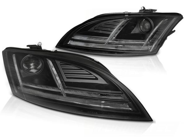 XENON LED Tagfahrlicht Scheinwerfer für Audi TT 8J 10-14 schwarz mit Kurvenlicht